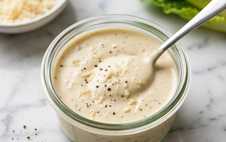 Caesar Salad Dressing (Classic, Creamy & 5 Minutes) 🥗