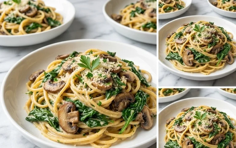 Spinach Mushroom Pasta