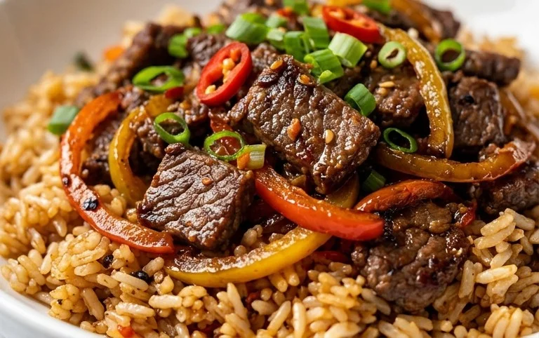 Beef Pepper Rice Bowl is a delicious meal option.