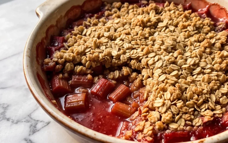 Easy Rhubarb Crisp
