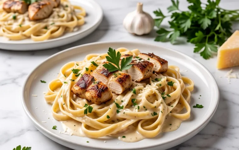 Low Calorie Chicken Alfredo