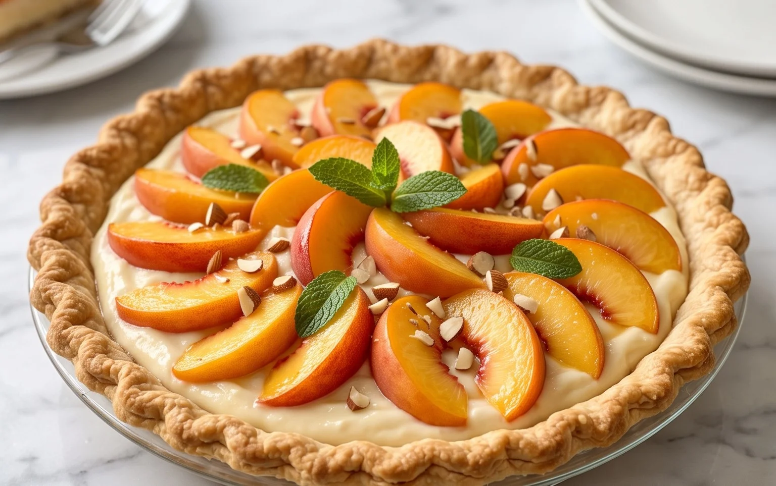 Peaches and Cream Pie