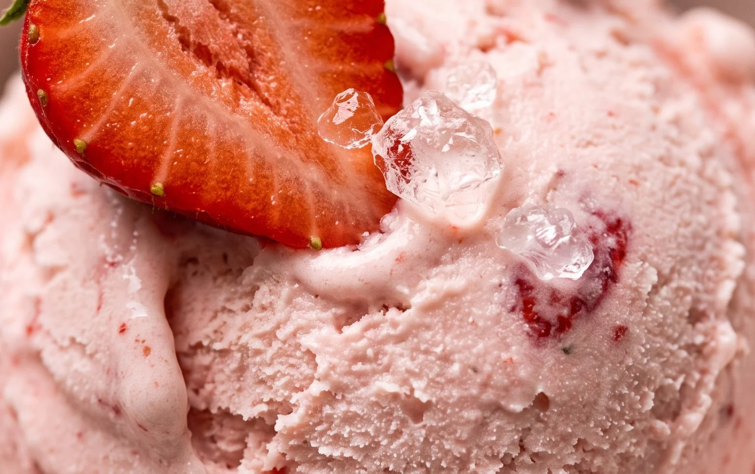 Homemade Strawberry Ice Cream