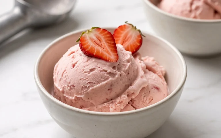Homemade Strawberry Ice Cream