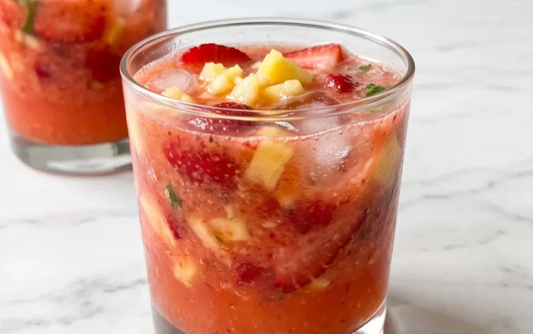 Pineapple Strawberry Agua Fresca