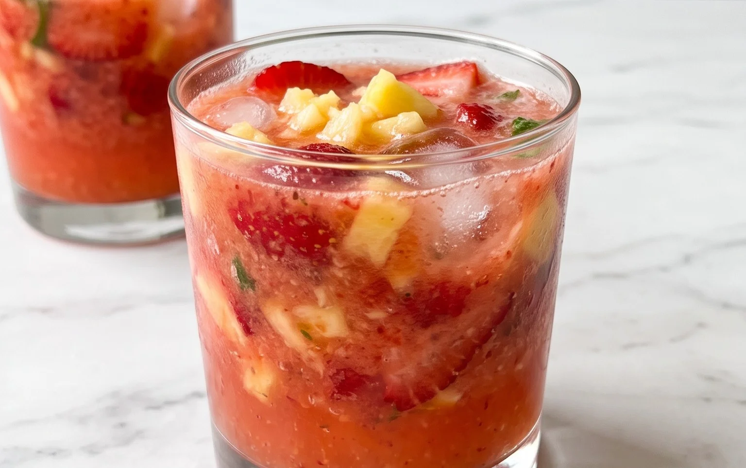 Pineapple Strawberry Agua Fresca