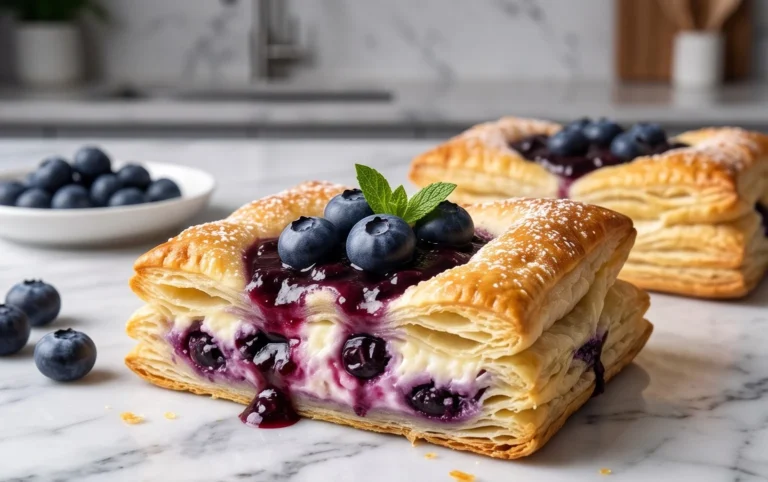 Blueberry Cream Cheese Puff Pastry