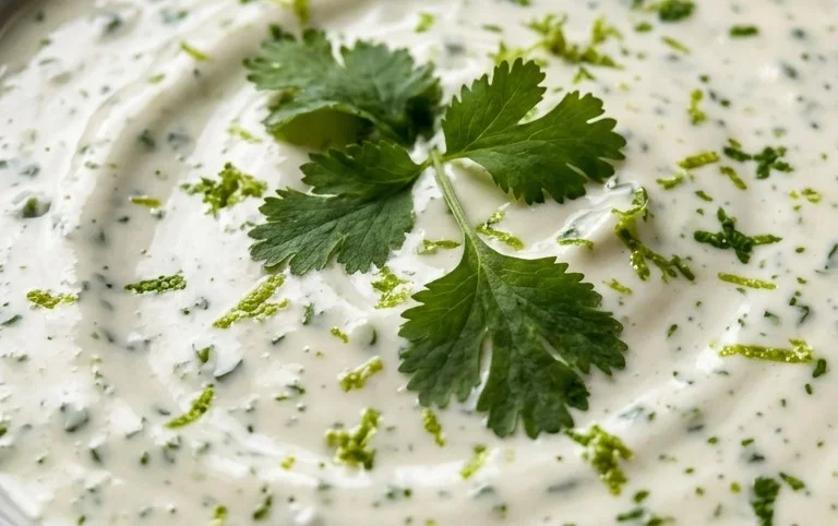 Creamy Garlic Lime Cilantro Sauce