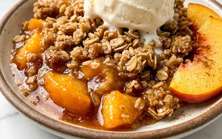 Fresh Peach Crisp Recipe