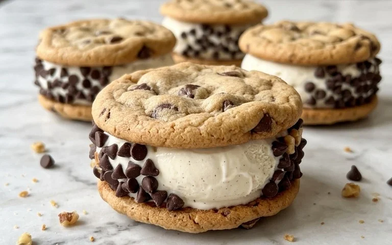 Cookie Ice Cream Sandwiches (Like a Chipwich!)