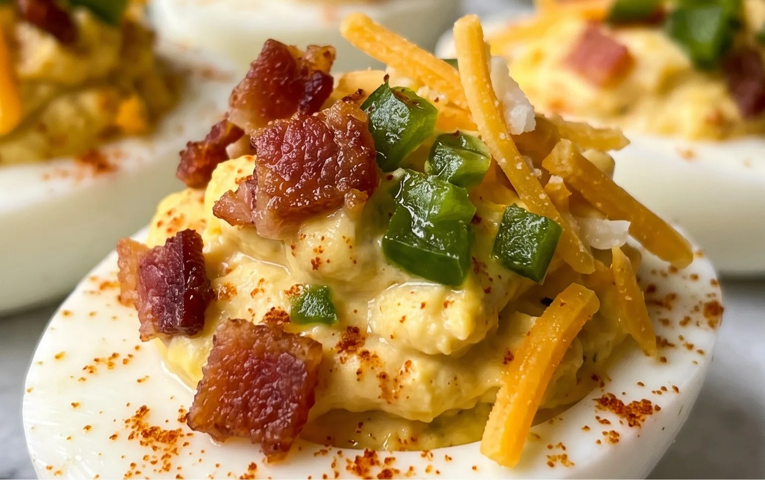 Jalapeno Popper Deviled Eggs