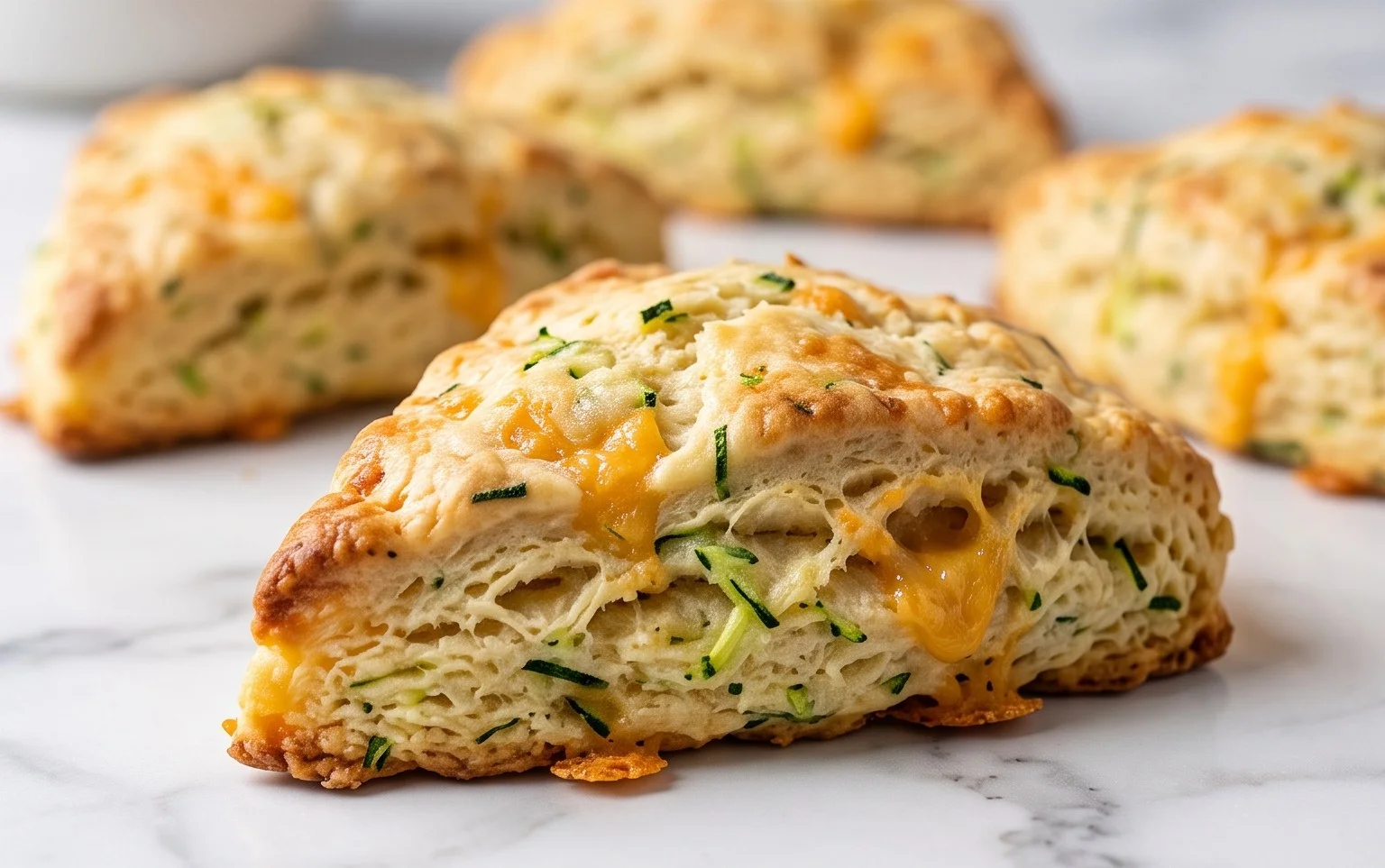 Zucchini Cheddar Scones
