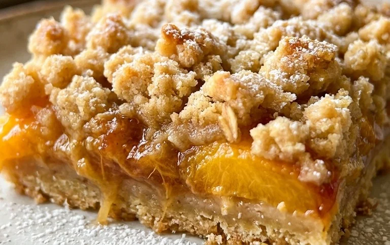 Fresh Peach Crum extractb Bars