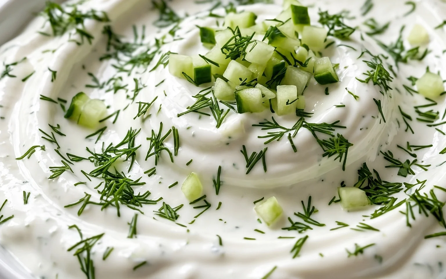 Cucumber Dip with Sour Cream and Dill