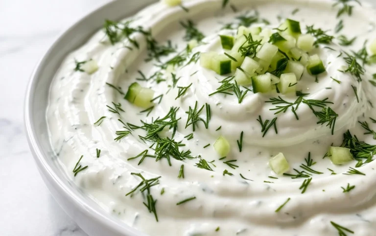Cucumber Dip with Sour Cream and Dill