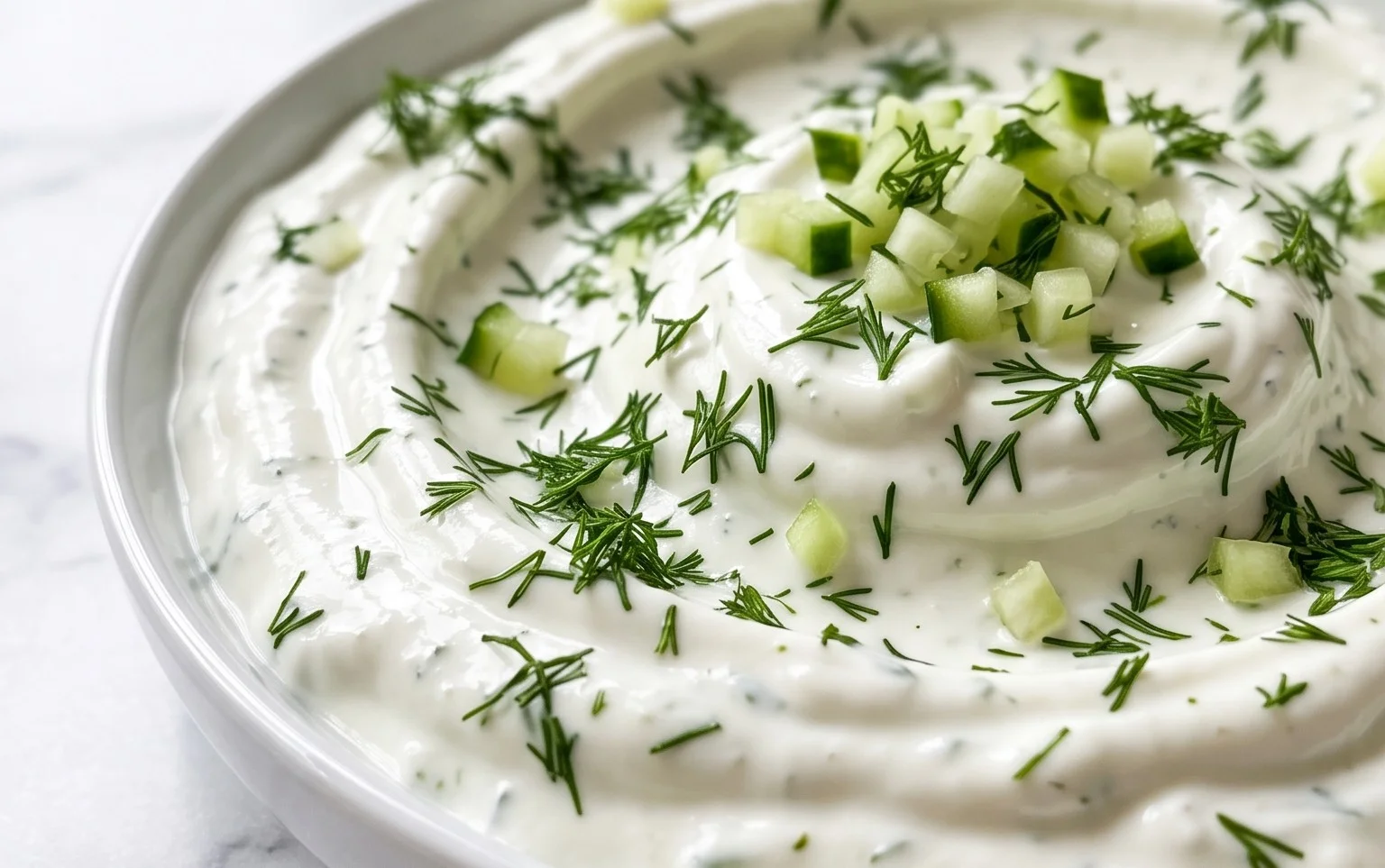 Cucumber Dip with Sour Cream and Dill