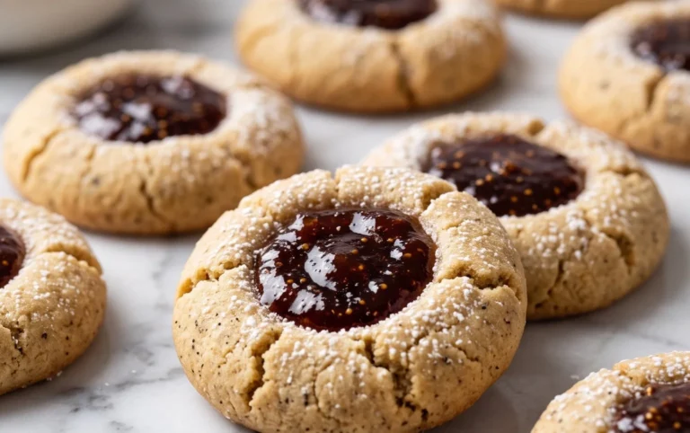 Cardamom Fig Thumbprint Cookies