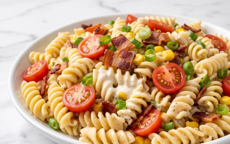 Beef Bacon Ranch Pasta Salad