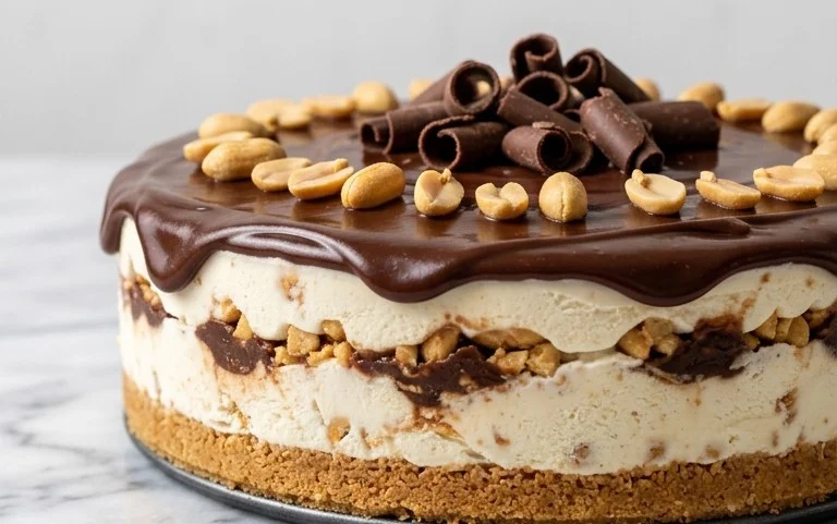 Buster Bar Ice Cream Cake