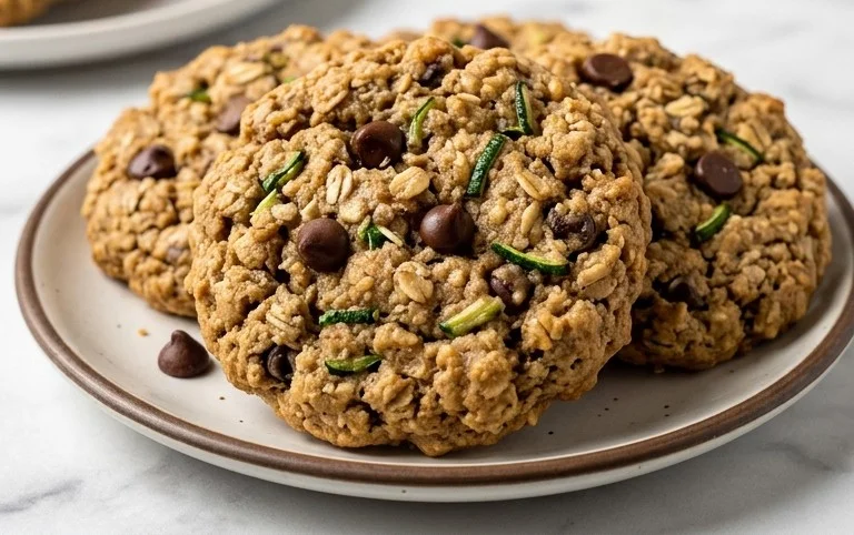 Healthy Zucchini Oatmeal Cookies