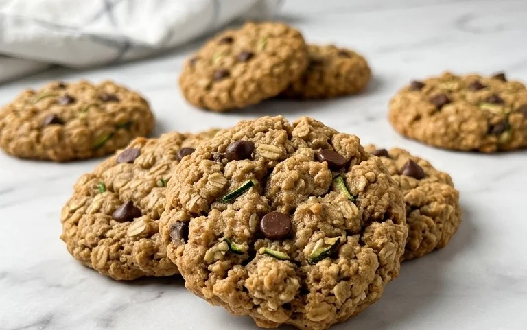 Healthy Zucchini Oatmeal Cookies