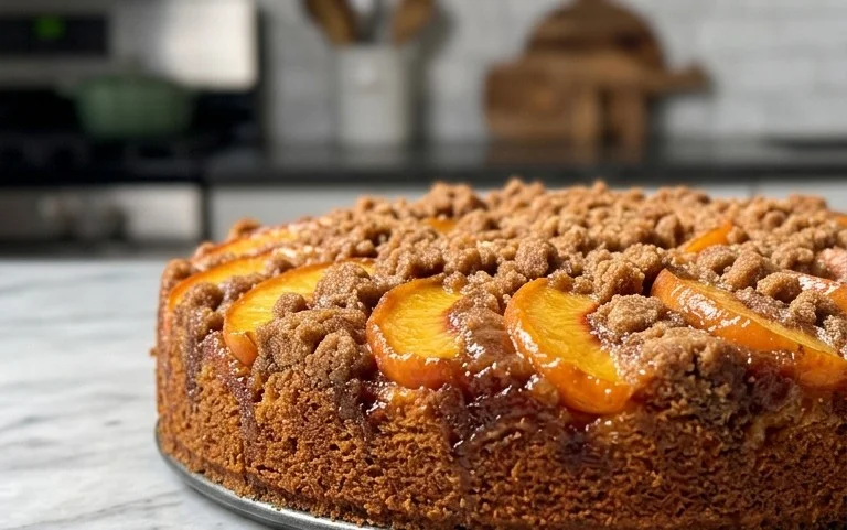 Brown Sugar Peach Cake
