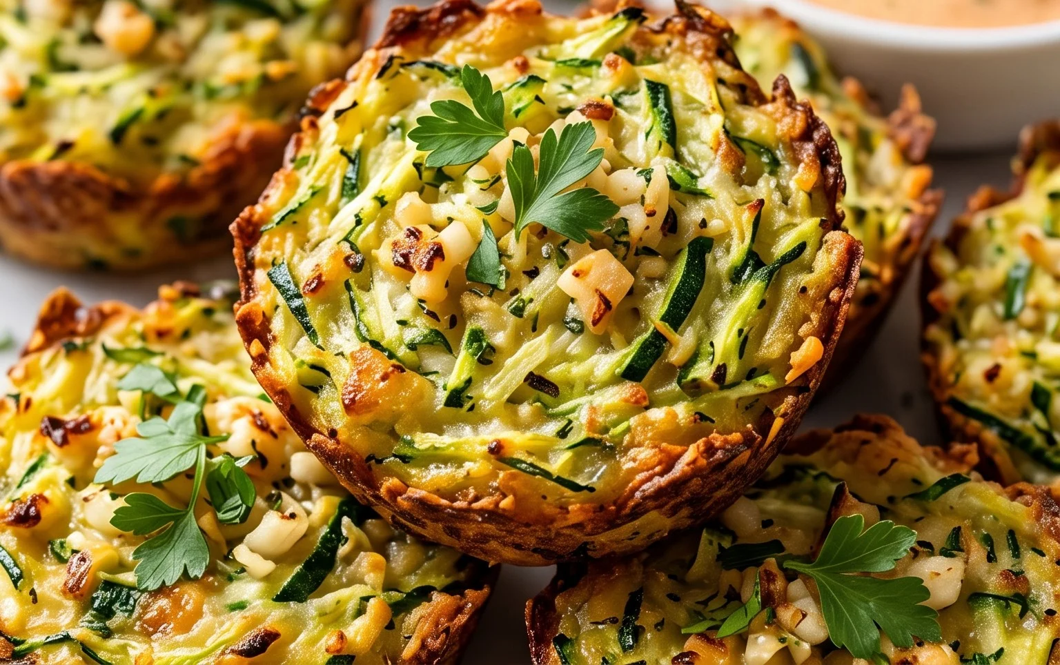 Zucchini Garlic Bites