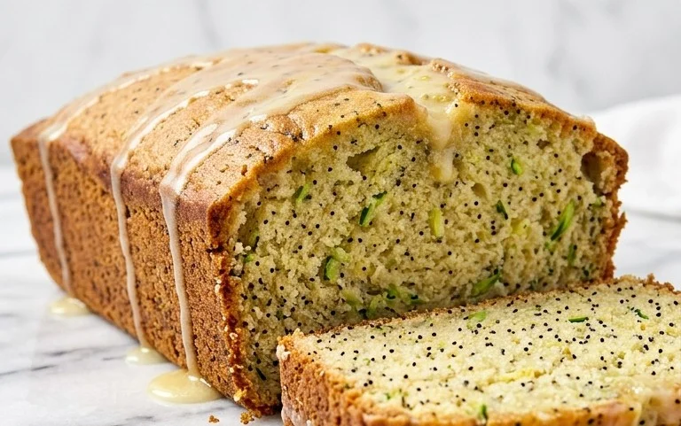 Easy Lemon Poppy Seed Zucchini Bread
